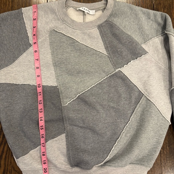 Frame Women's Patchwork Colorblock Crewneck Sweatshirt Size XS - Picture 3 of 8